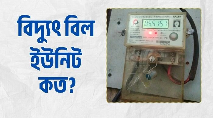 বিদ্যুৎ বিল ইউনিট কত